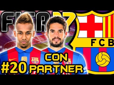 FIFA 17 FC Barcelona Modo Carrera #20 - FICHANDOLE AL REAL MADRID - CON PARTNER - 동영상