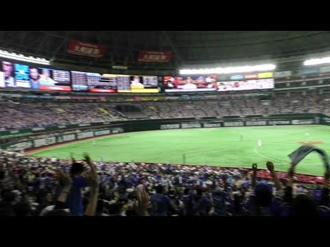 福岡ヤフオクドーム 3塁側ベイスターズファンの盛り上がり～2017日本シリーズ第6戦
