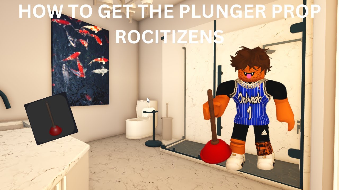 How to get the Plunger prop in Rocitizens (Roblox) YouTube