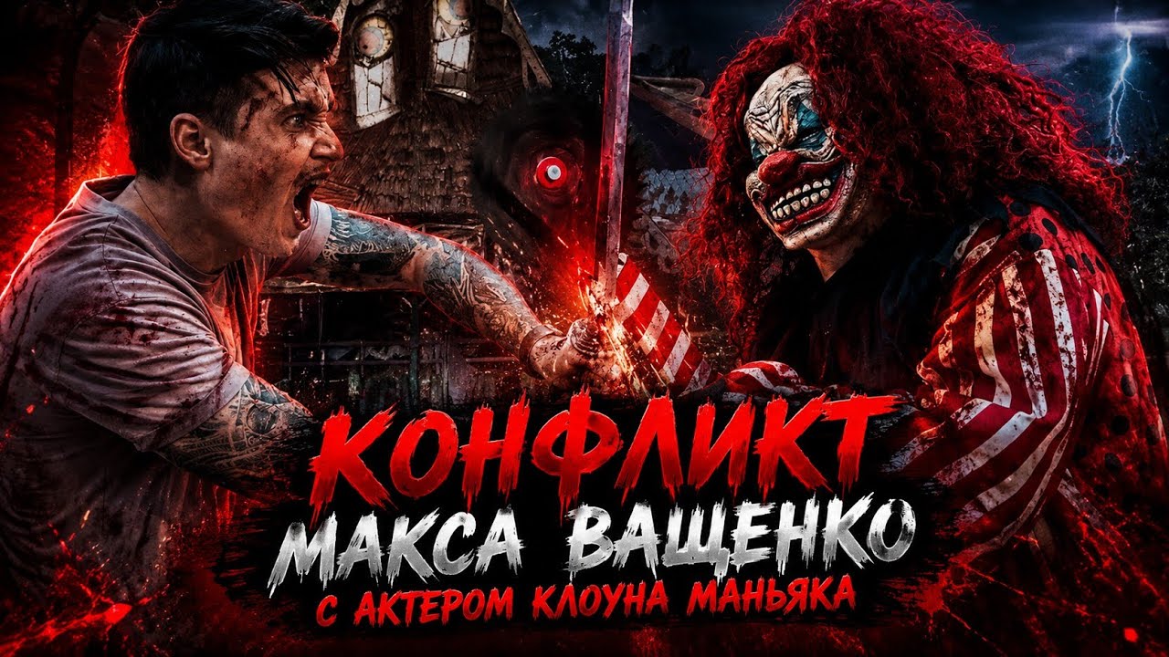 КОНФЛИКТ МАКСА ВАЩЕНКО С ПЕРВЫМ АКТЕРОМ МАНЬЯКА КЛОУНА — Transcript
