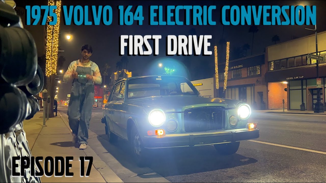 DRIVING the ELECTRIC CONVERTED Classic 1975 Volvo 164 EV Conversion - Part 17