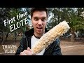 German tries Mexican street corn for the first time!! (SAN LUIS POTOSI TRAVEL VLOG)
