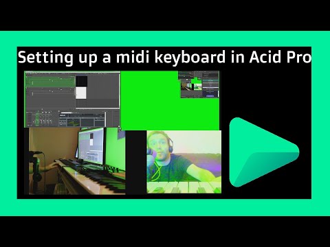 How to set up Midi keyboard controller in Acid Pro 7 8 10 - Getting started