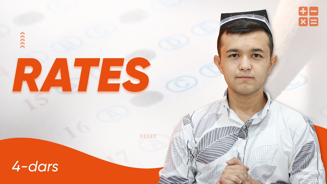 Onlayn SAT darslari: Math | Rates