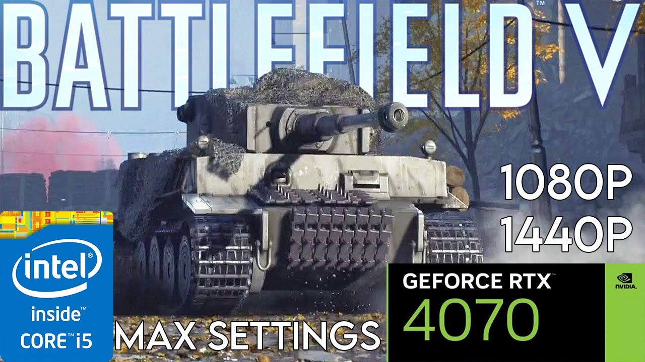 Battlefield V - RTX 4070 - i5 9600k - ULTRA Ray tracing - TEST - YouTube