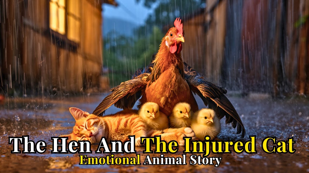 The Hen And The Injured Cat | A Beautiful Animal Story About Kindness & Compassion