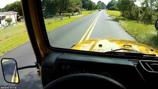 Jeep ride around the hood Mobius hat cam