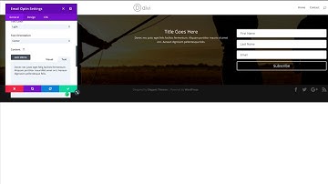 Divi 3.0 Creare Optin Page in pochi passaggi