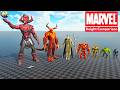 Marvel Heroes Height Comparison