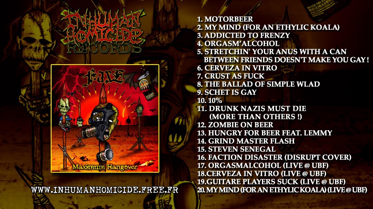 FAXE - Maximum Hangover  FULL ALBUM (2013 - Grindcore-crust)
