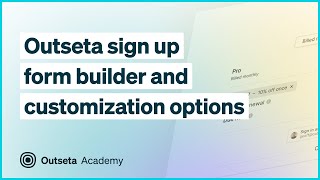 Outseta Sign Up Form Builder