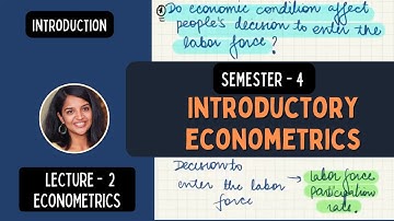 Introductory Econometrics | Lecture - 2 | Nature & Scope of Econometrics | Sem 4  BA Economics |  DU