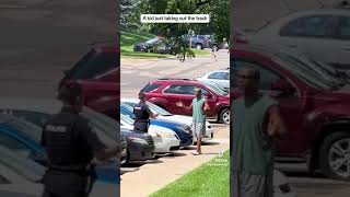 Arrested for taking out trash in Lansing, MI