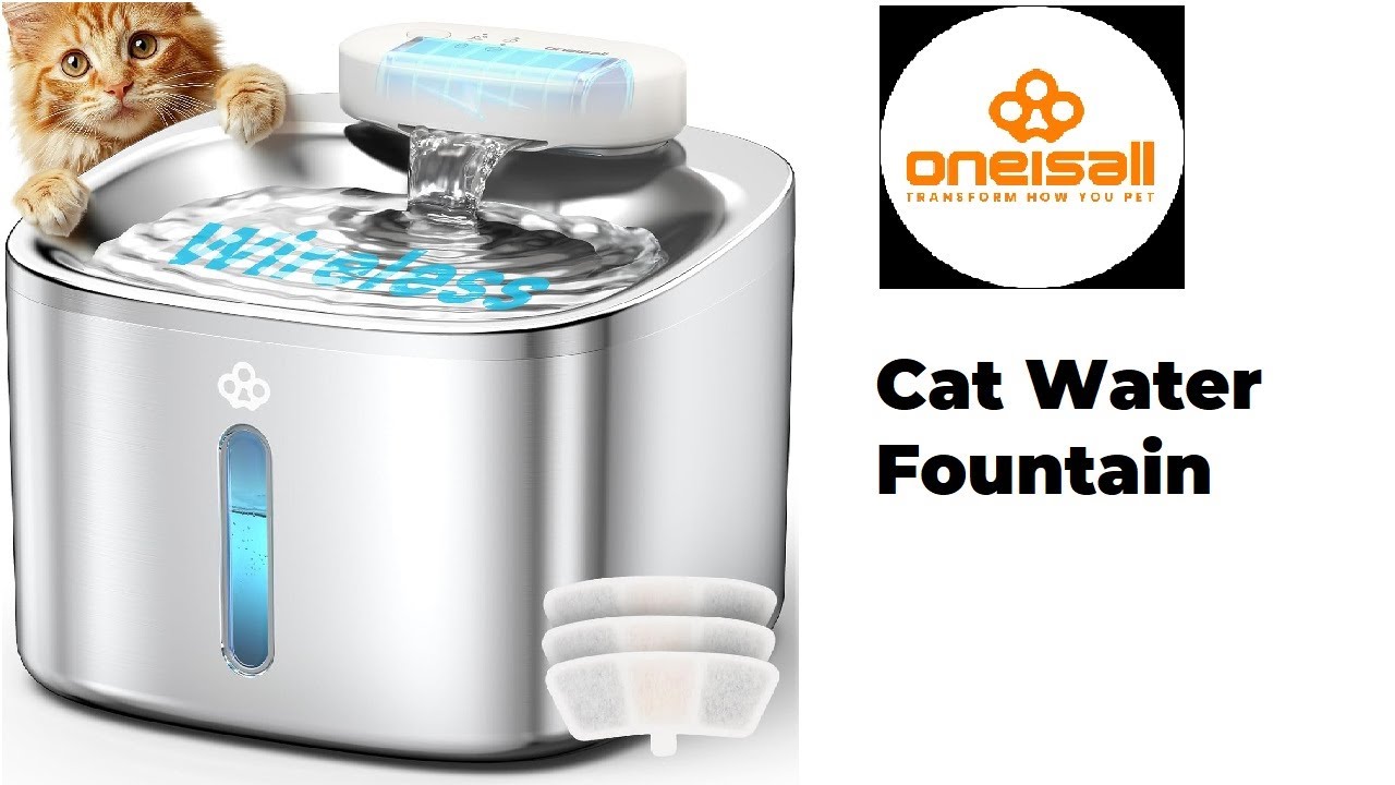 oneisall Wireless Cat Water Fountain complete Review