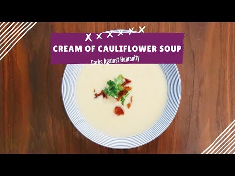 Cream Of Cauliflower Soup with Bacon | Keto Recipe