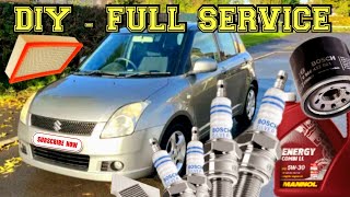 Suzuki Swift GLX 1.5L How To Change Oil, Oil Filter, Spark plugs, Cabin filter & Air filter