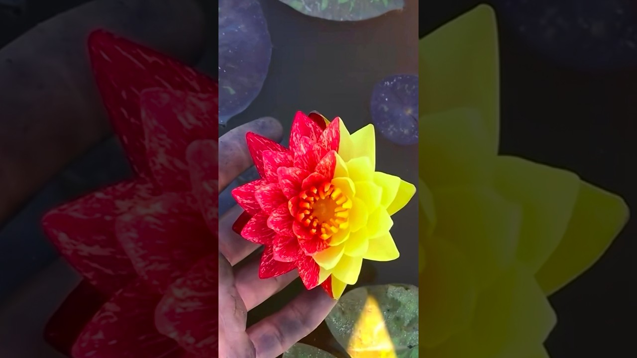 Beautiful mixed colours water lily