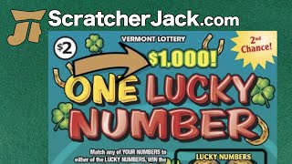 How to Win: One Lucky Number - $1,000  - VT Lottery Scratch Ticket | ScratcherJack.com screenshot 3