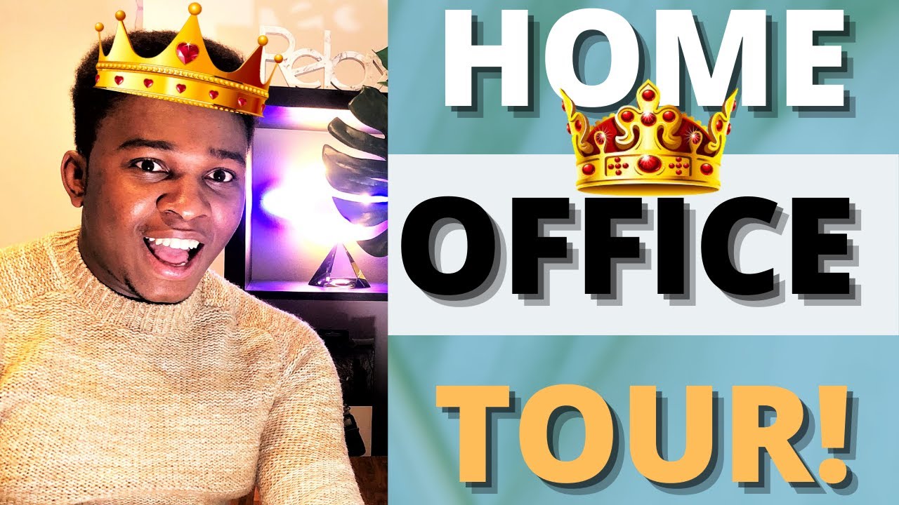 DIY Home Office Desk Setup Tour (Work From Home Desk Setup) - YouTube