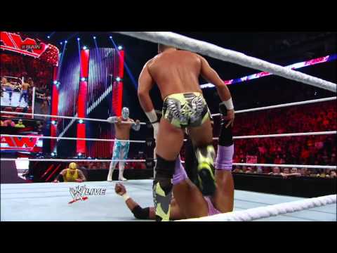 Rey Mysterio, Sin Cara, Tyson Kidd & Justin Gabriel vs. The Prime Time Players, Epico & Primo - 8-Ma