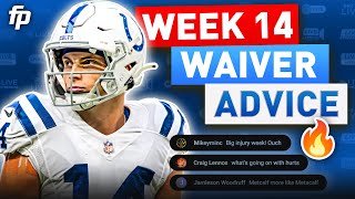 Week 14 Waiver Wire | Players To Target, Drop, and Trade (2023 Fantasy Football)