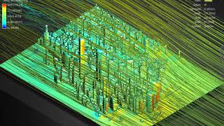 Downtown Manhattan Category 5 Hurricane wind speed simulation