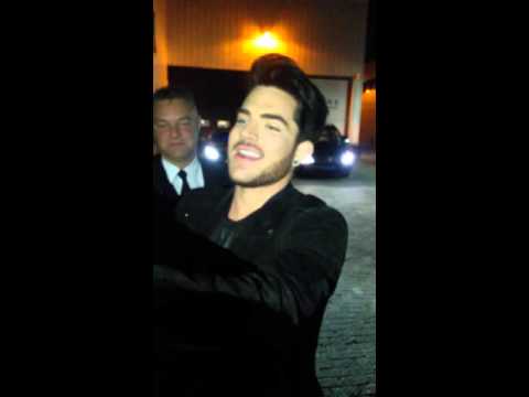 Adam Lambert taking pictures and talking with fans in Almere Holland 11 Oct 2015