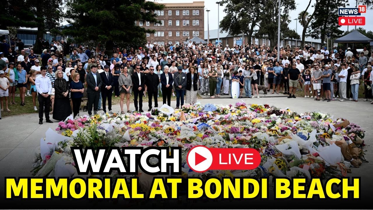 LIVE | Mourners Place Flowers At A Memorial At Bondi Beach In Sydney | N18G