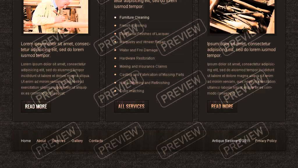 Maintenance Services Website Template