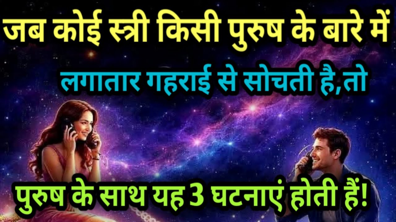 यदि कोई स्त्री किसी पुरुष के बारे मे लगातार सोचती है तो,पुरुष के साथ ये 3 घटनाए होगी,#psycholgyfacts