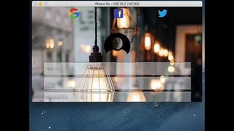 iOS login app screen - xcode swift 3