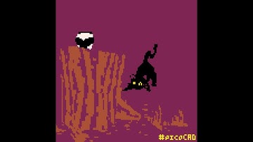 Camp Cat ⛺ making of timelapse in #picoCAD