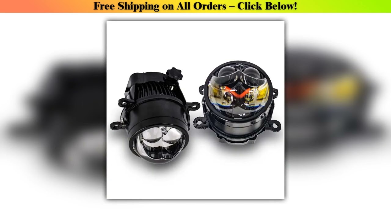 3Inch Bi-led Fog Lights H1 Hb3 H8 9005 Led Projector Laser Lens Fog Lamp Bi Lens H11 Led Headlight