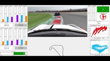 iRacing RUF CUP @ Silverstone Motec monitoring