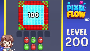 Pixel Flow Level 200 Solution Walkthrough