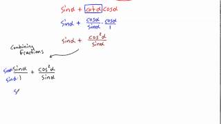 Simplifying Trig Expressions