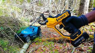 How to Clear Fallen Trees & Land for Off Grid Setting Cheaper with Power Tools & Amazon Batteries