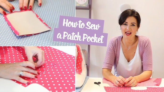 How to Sew a Patch Pocket. Unlined Patch Pocket Tutorial for