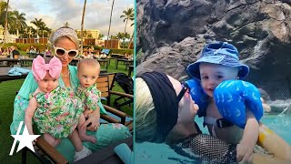 Paris Hilton RESPONDS To Fan Who Called Out Son Wearing Floatie Backwards