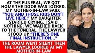 At My Husband’s Funeral, My Mother In Law Locked Me And My Kids Out—But When The Lawyer Spoke…