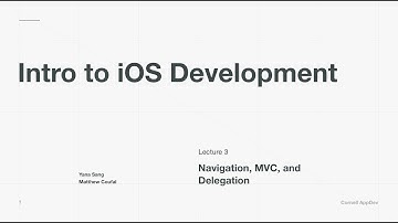Intro to iOS Development: Lecture 3 - Navigation, MVC, and Delegation