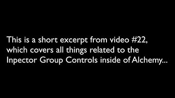 Alchemy Masterclass Excerpt