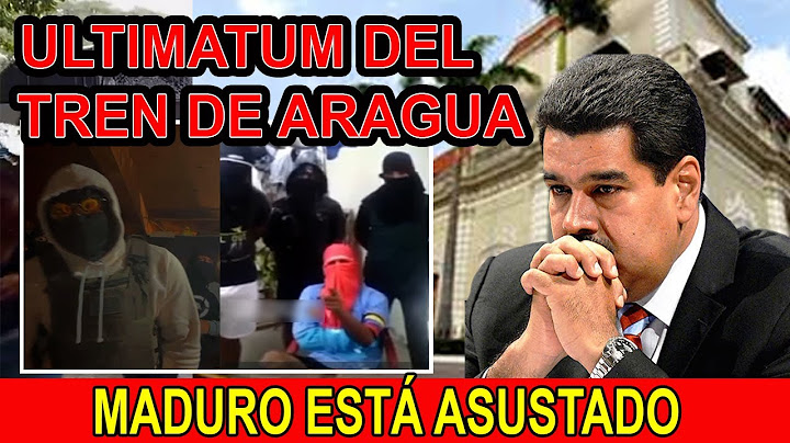 Tren de Aragua y del llano pusieron ultimátum a Maduro| "Tiene 72 horas para abandonar el poder"