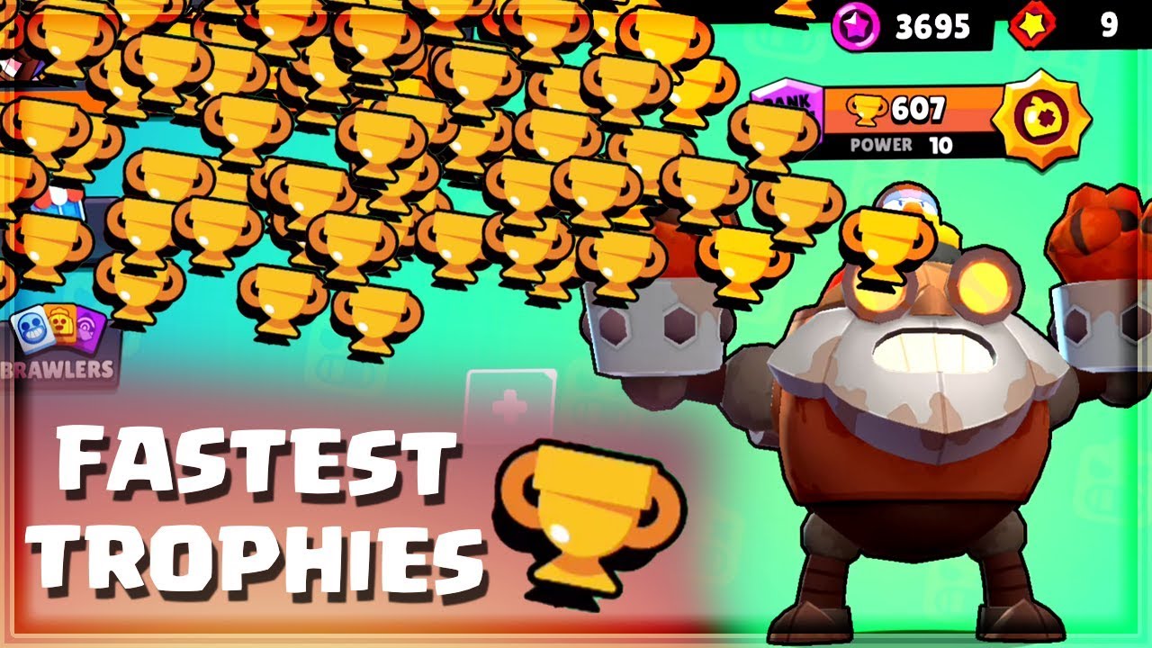The Fastest Way To Earn Trophies In Brawl Stars Youtube - road to 4000 coppe brawl stars