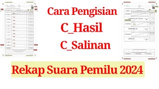 Cara pengisian C Hasil oleh KPPS Pemilu 2024