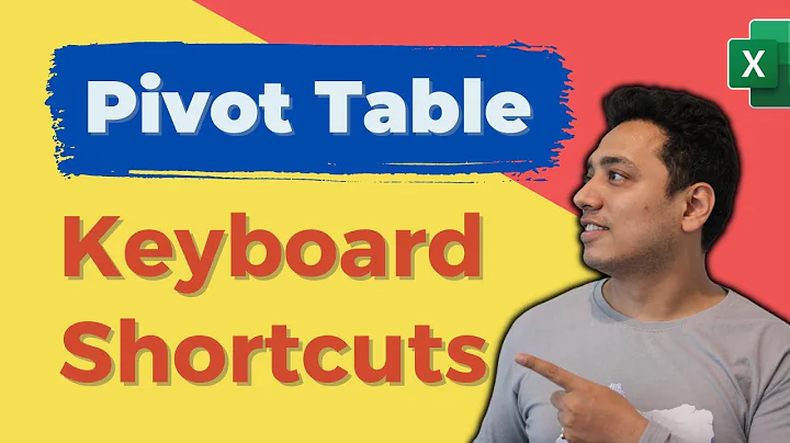 5 Keyboard Shortcuts for Pivot Tables