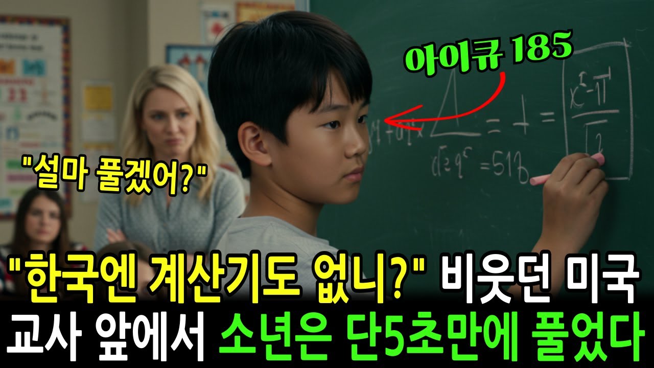 한국 학생을 무시한 미국 교사, 천재 아이큐 소년 앞에서 무릎을 꿇다 | 감동사연 | 오디오북 | 실화사연