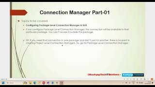 SSIS Tutorial Connection Managers Introductions  Part -1 #education #tranding #trending #tips 