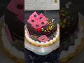 Simple design score garnish cake #chocolate #recipe #cake #foodie 🥰😘😛