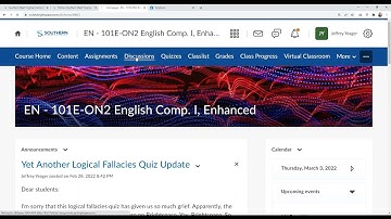 Responding to Discussion Thread on Brightspace